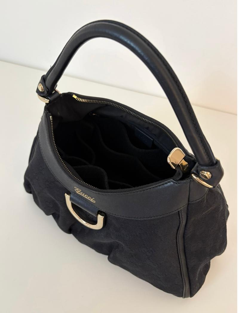 Gucci D-Ring hobo with LuLu felt organizer