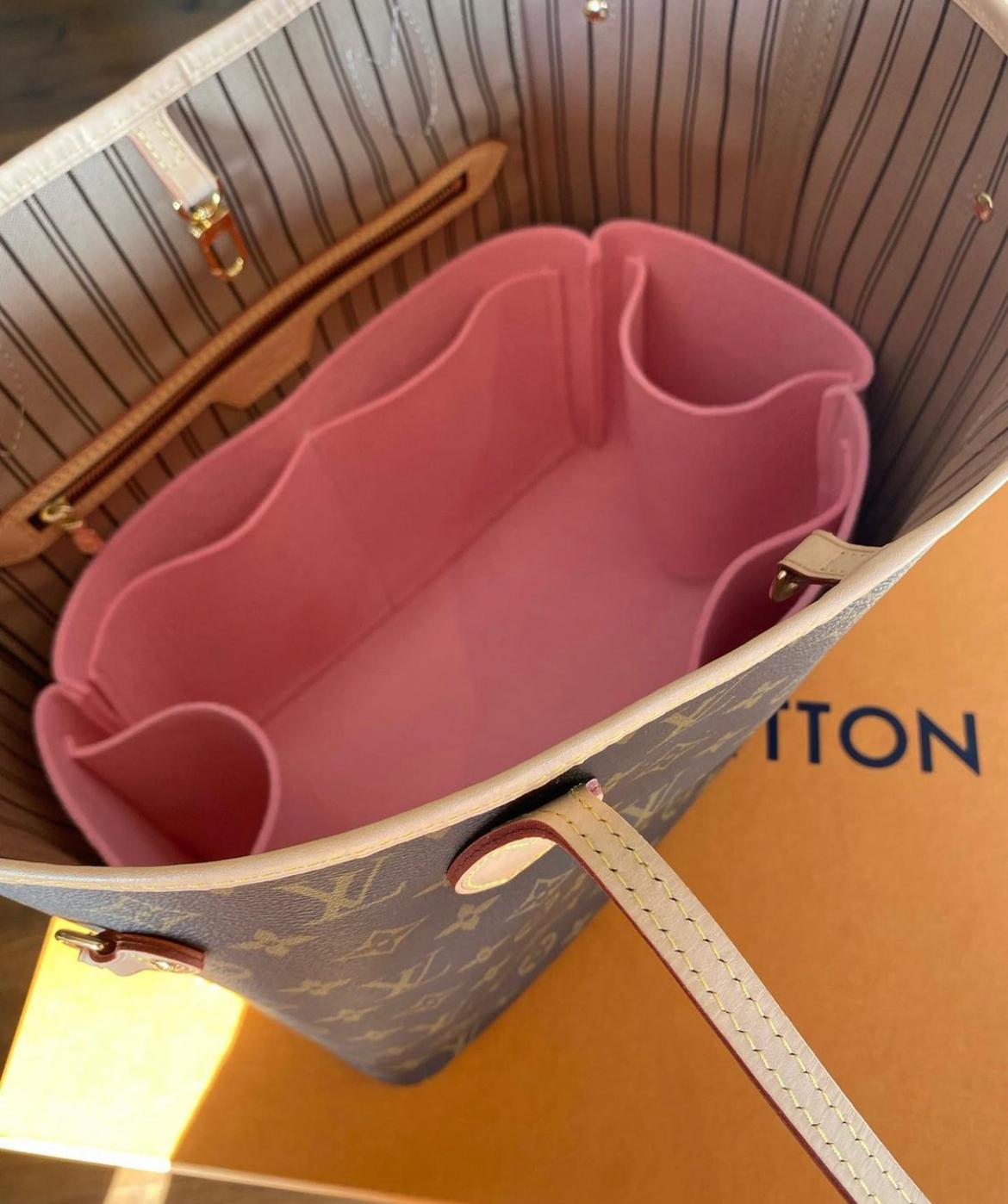 LuLu felt organizer in rose with luxury packaging